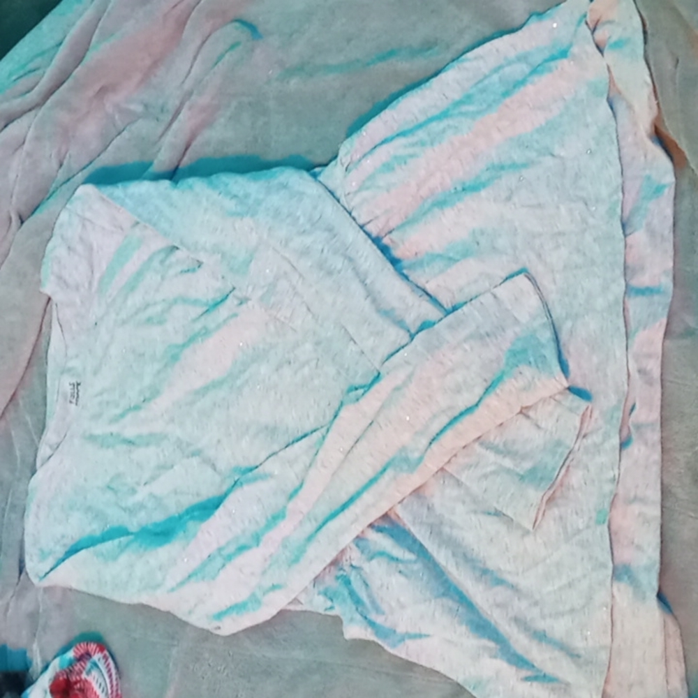 Gray glitter Falls creek shirt dress